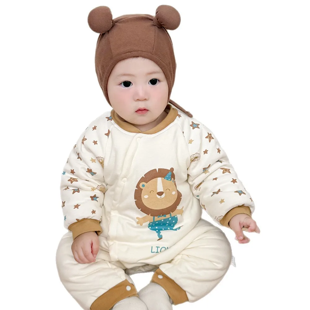 Newborn Organic Cotton Warm Baby Onesie Cartoon Animal Lion Padding Winter Cozy Outfit Infant Clothes for Boys and Girls 0-2T
Newborn Organic Cotton Warm Baby Onesie Cartoon Animal Lion Padding Winter Cozy Outfit Infant Clothes for Boys and Girls 0-2T