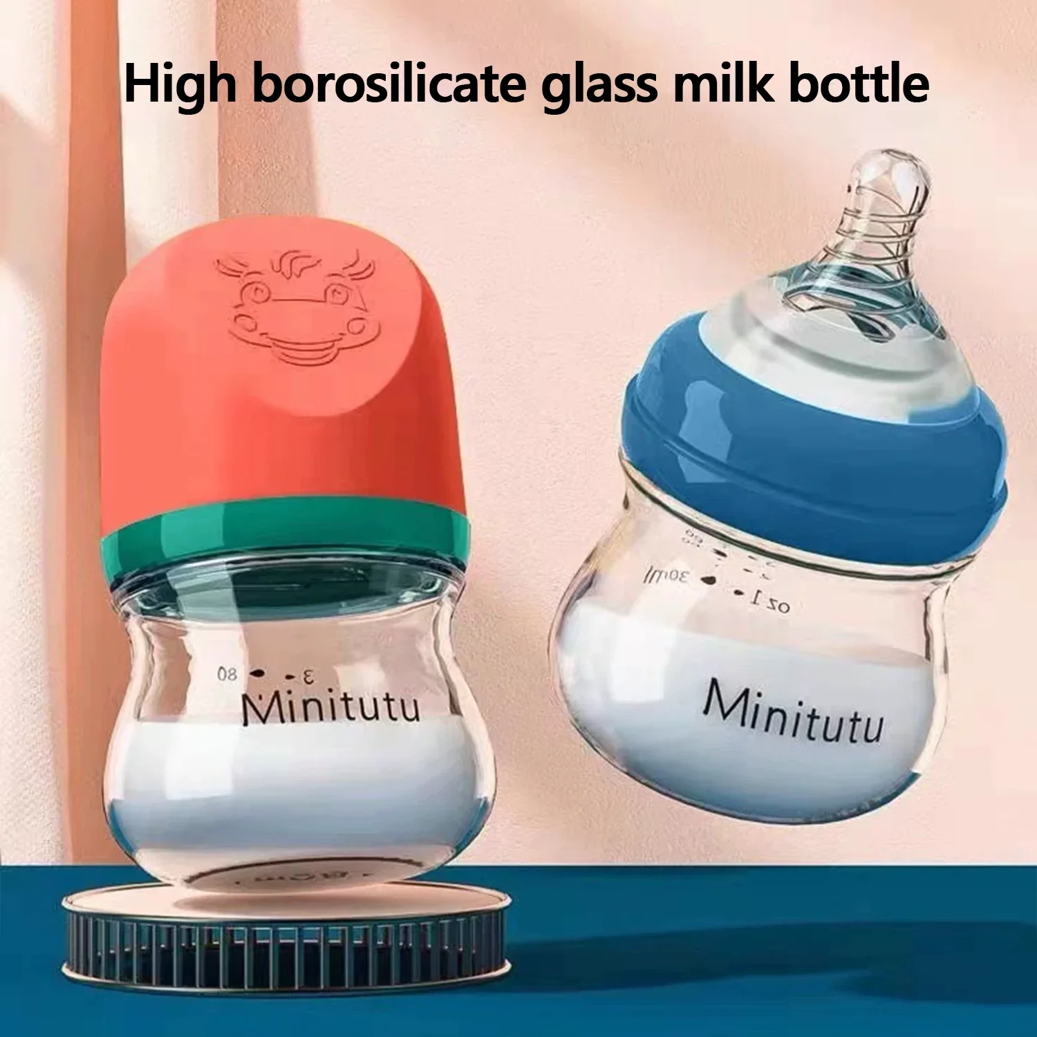 160ml Newborn Glass Baby Bottle | Wide-Neck BPA-Free | High Borosilicate Heat-Resistant | Clear ML Scale | Gift Ready 
160ml Newborn Glass Baby Bottle | Wide-Neck BPA-Free | High Borosilicate Heat-Resistant | Clear ML Scale | Gift Ready