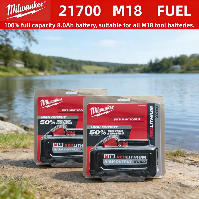 Milwaukee 18V Original M18 XC 8.0Ah, for Milwaukee Tool Rechargeable Battery 18V 48-11-2830 0730-20 21700 Cell M18 Battery
Milwaukee 18V Original M18 XC 8.0Ah, for Milwaukee Tool Rechargeable Battery 18V 48-11-2830 0730-20 21700 Cell M18 Battery