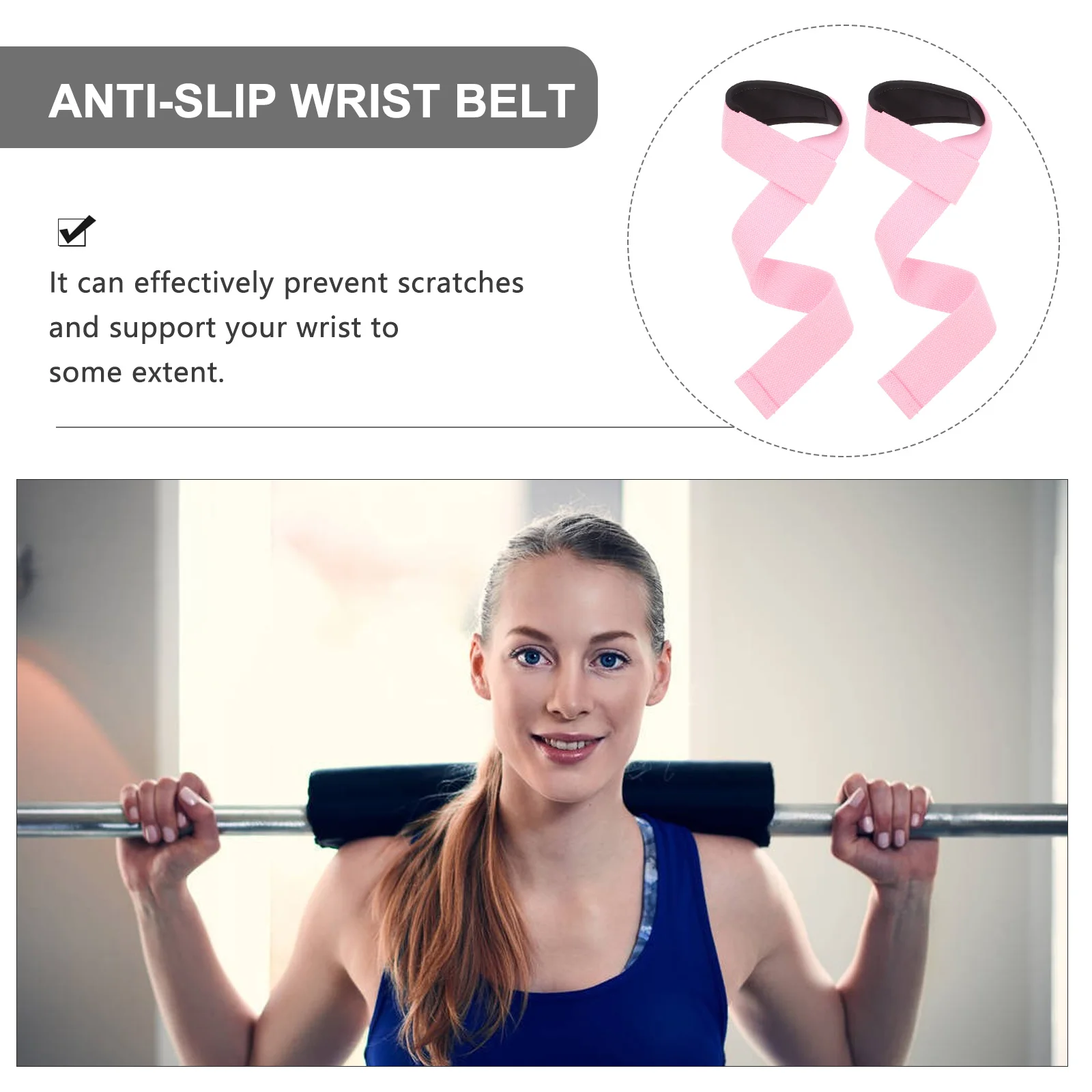 2Pcs Fitness Wrist Wrap Weightlifting Strap Deadlift Support Workout Wrist Belt Strap
2Pcs Fitness Wrist Wrap Weightlifting Strap Deadlift Support Workout Wrist Belt Strap