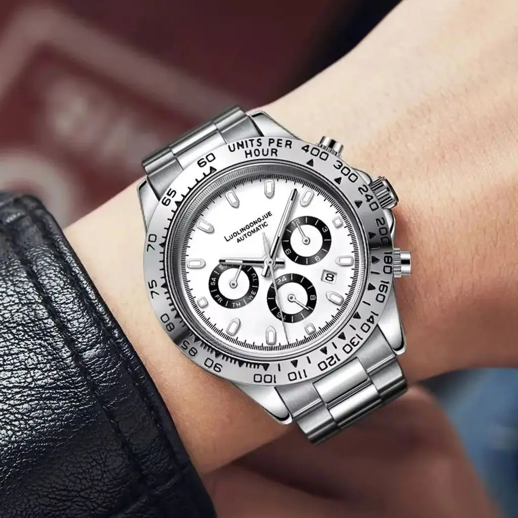 Meteorite Di Series High-End Business Men's Watch, Fully Automatic Mechanical Watch, Skeleton Design, Stainless Steel Strap, Multi-Function Calendar, Fashionable, Casual, Versatile and Handsome Men's Watch, the Best Gift for Him
Meteorite Di Series High-End Business Men's Watch, Fully Automatic Mechanical Watch, Skeleton Design, Stainless Steel Strap, Multi-Function Calendar, Fashionable, Casual, Versatile and Handsome Men's Watch, the Best Gift for Him