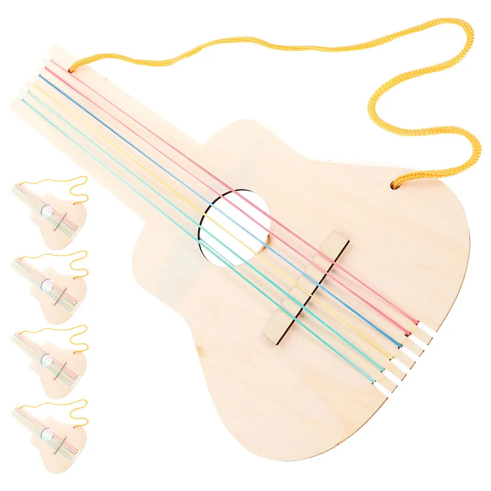 5pcs Children's Guitar Toy Unfinished Wooden Guitars Kids Paintable Wood Musical Instruments Creative Kit Smooth
5pcs Children's Guitar Toy Unfinished Wooden Guitars Kids Paintable Wood Musical Instruments Creative Kit Smooth