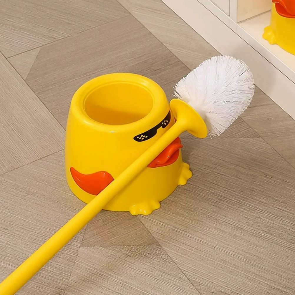 Набор для уборки ванной комнаты в утином стиле: щетка для унитаза с мягкой щетиной, длинной ручкой, милый желтый скребок, декоративный держатель-органайзер
Набор для уборки ванной комнаты в утином стиле: щетка для унитаза с мягкой щетиной, длинной ручкой, милый желтый скребок, декоративный держатель-органайзер