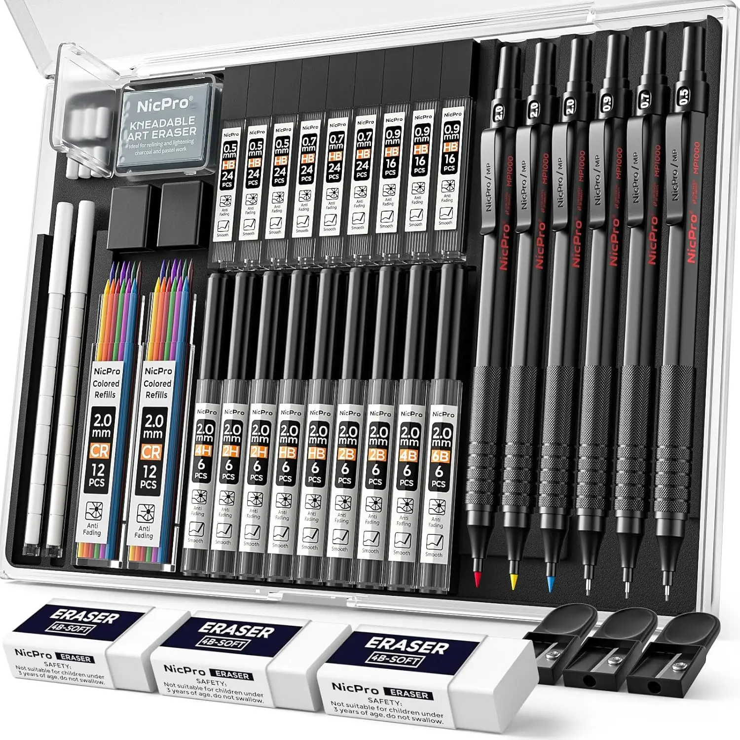 Набор из 35 металлических механических карандашей с футляром, чертежные карандаши 0.5-2.0 мм и держатель для графитовых стержней для рисования и эскизов
Набор из 35 металлических механических карандашей с футляром, чертежные карандаши 0.5-2.0 мм и держатель для графитовых стержней для рисования и эскизов