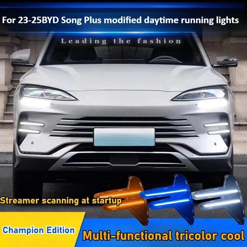 For 23-25 BYD Song Plus Champion Edition special daytime running lights modified LED running lights decorative lights
For 23-25 BYD Song Plus Champion Edition special daytime running lights modified LED running lights decorative lights