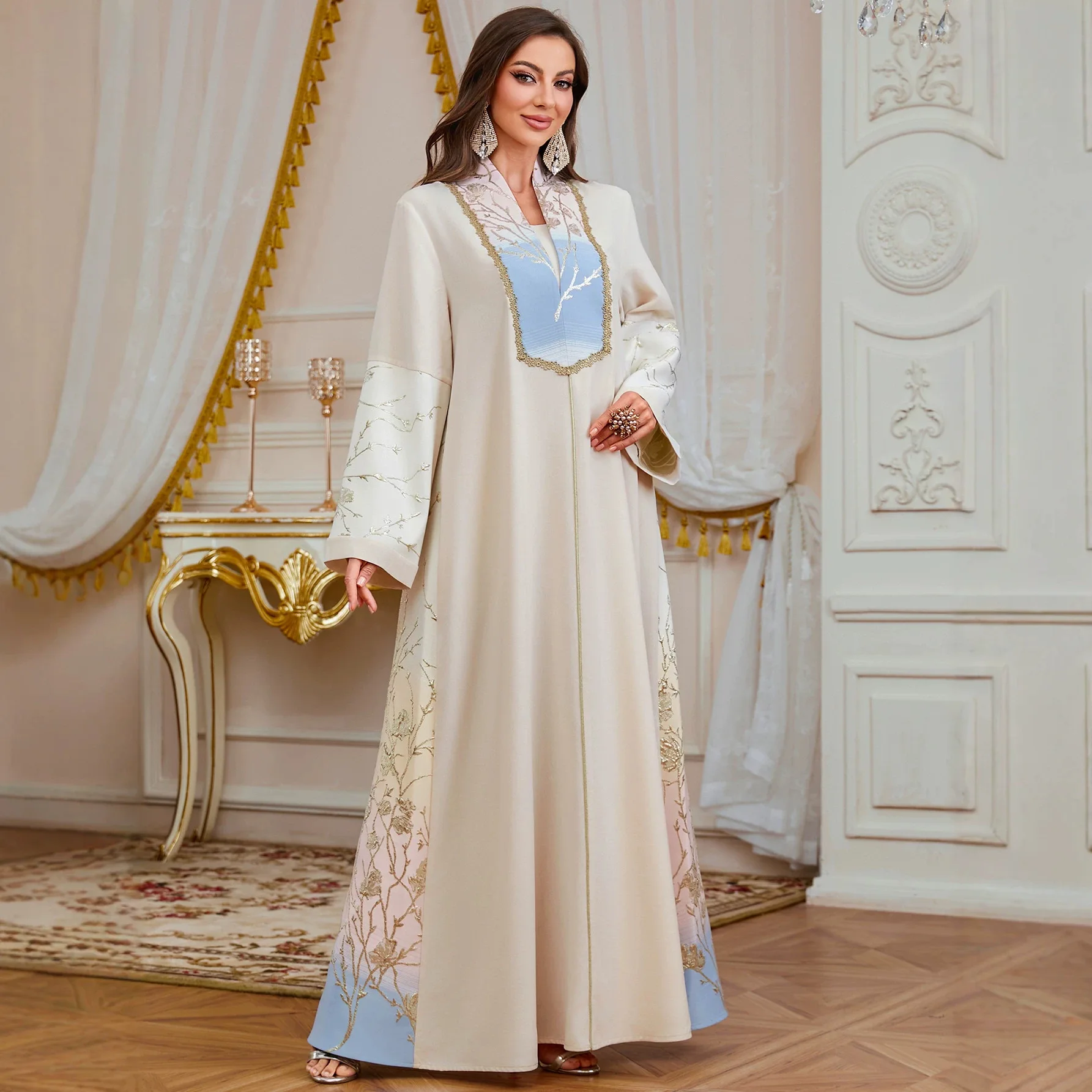 Muslim Dress Women Dubai Abaya Party Dresses Jalabiya Embroidery Kaftan Eid Ramadan Islam Vestidos Arab Long Robe Morocco Abayas
Muslim Dress Women Dubai Abaya Party Dresses Jalabiya Embroidery Kaftan Eid Ramadan Islam Vestidos Arab Long Robe Morocco Abayas