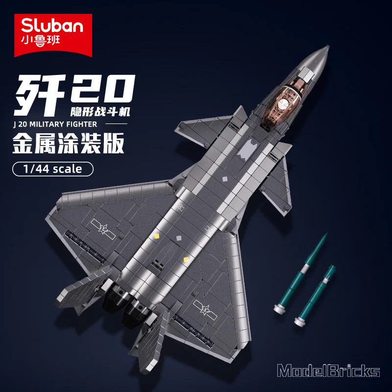 NEW 1007PCS Air Force J-20 Stealth Fighter Model Bricks 1/44 Scale Aircraft Compatible With Leading Brands Construction Kit Toys
NEW 1007PCS Air Force J-20 Stealth Fighter Model Bricks 1/44 Scale Aircraft Compatible With Leading Brands Construction Kit Toys