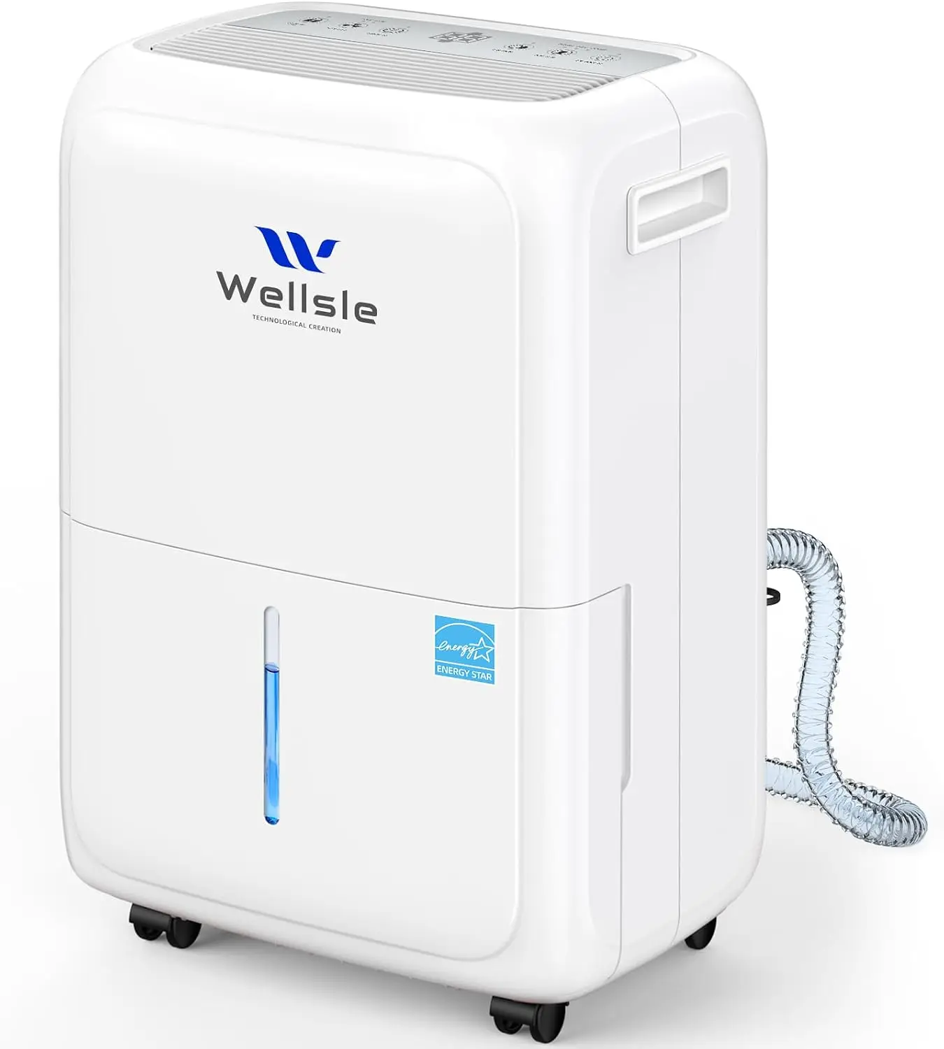 52 Pint Dehumidifier for Home Basement, Portable with Drain Hose, Quiet for Bedroom Living Room Garage, Energy Star
52 Pint Dehumidifier for Home Basement, Portable with Drain Hose, Quiet for Bedroom Living Room Garage, Energy Star