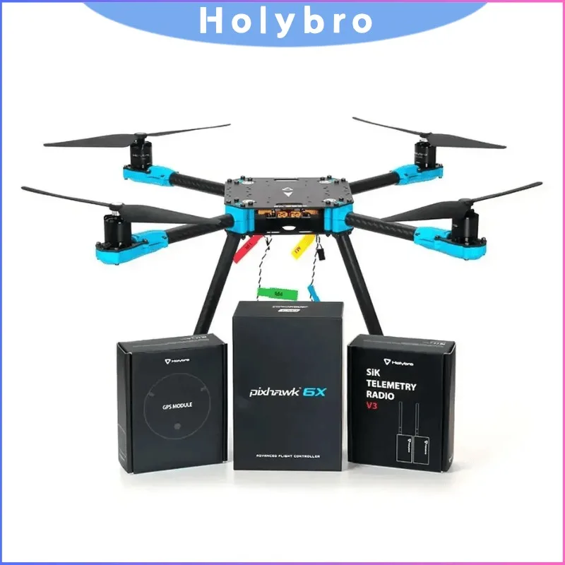 Holybro X500 V2 ARF Development Kit with Pixhawk 6C, M10 GPS & 915MHz Radio for PX4/Ardupilot Drone DIY, UAV Research Platform
Holybro X500 V2 ARF Development Kit with Pixhawk 6C, M10 GPS & 915MHz Radio for PX4/Ardupilot Drone DIY, UAV Research Platform