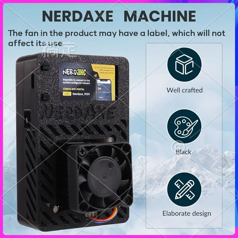 ABT-Nerdaxe Nerdminer Miner 500Gh/S BM1366 ASIC Chip Bitaxe Lottery Mining Miner Solo Lottery BTC Miner EU PLUG
ABT-Nerdaxe Nerdminer Miner 500Gh/S BM1366 ASIC Chip Bitaxe Lottery Mining Miner Solo Lottery BTC Miner EU PLUG