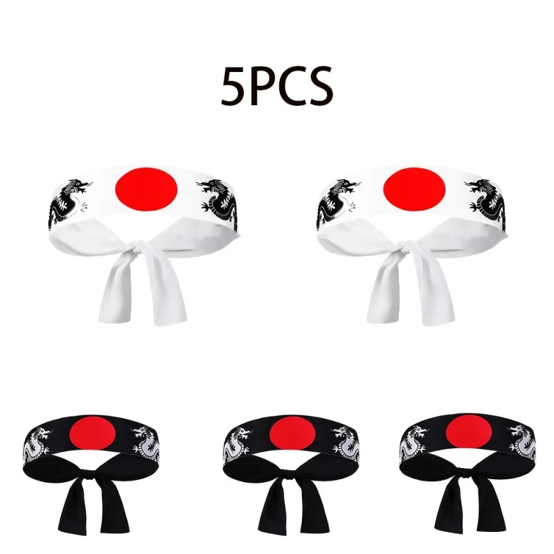 5pcs Unisex Samurai Headbands Sushi Chef Headgear for Karate Sports Headwear Women Man Performances Theme Activities
5pcs Unisex Samurai Headbands Sushi Chef Headgear for Karate Sports Headwear Women Man Performances Theme Activities