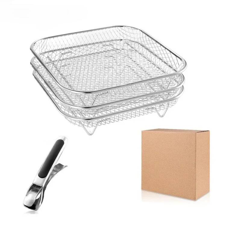Barbecue Rack Stainless Steel Air Fryer Barbecue Rack Accessories Oil Filter Bracket Tool Square Steaming Rack
Barbecue Rack Stainless Steel Air Fryer Barbecue Rack Accessories Oil Filter Bracket Tool Square Steaming Rack
