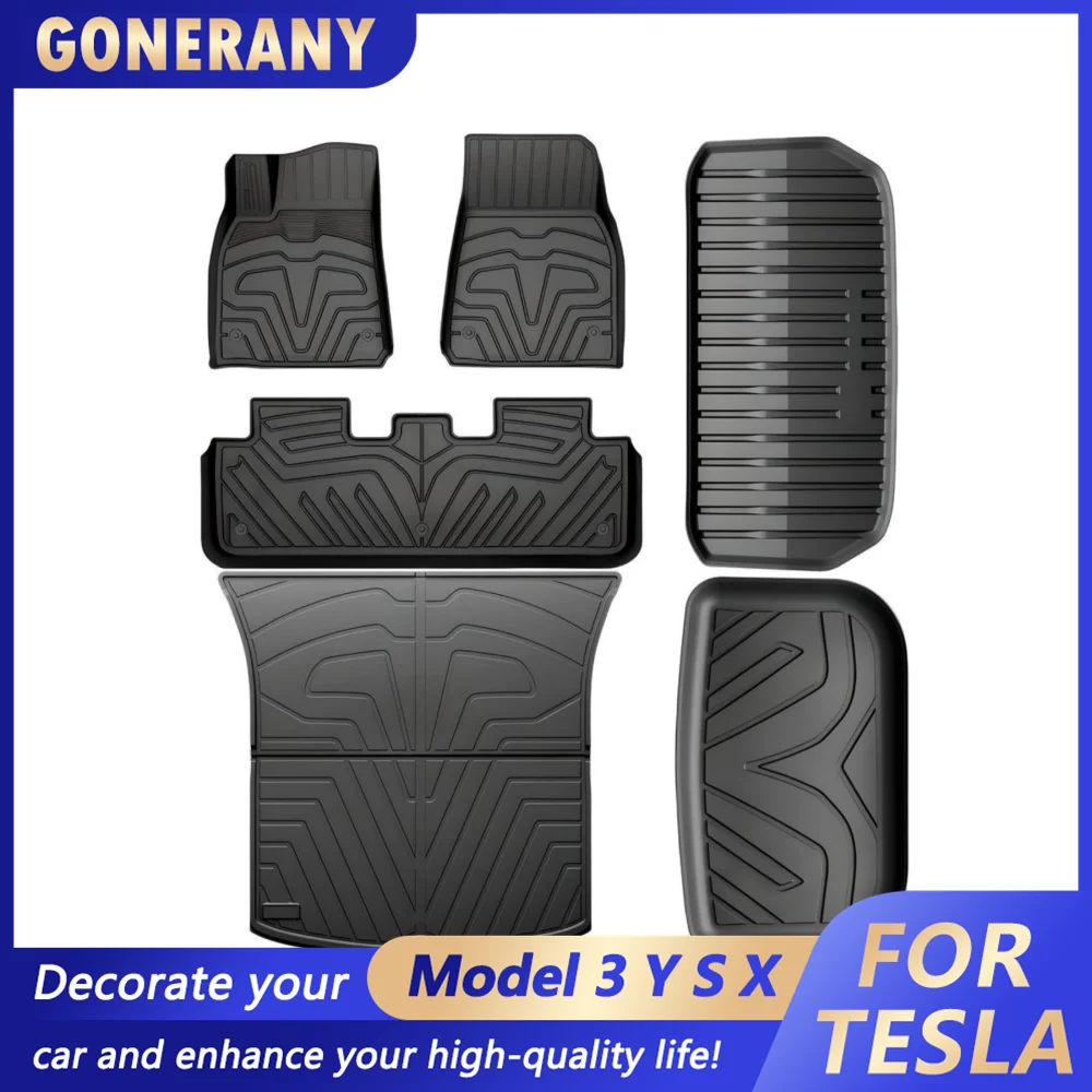 Floor Mats Compatible for Tesla Model Y 3 5-Seat 2021 2022 2023 Custom Fit All Weather TPE Cargo Liner Cargo Trunk Accessories
Floor Mats Compatible for Tesla Model Y 3 5-Seat 2021 2022 2023 Custom Fit All Weather TPE Cargo Liner Cargo Trunk Accessories