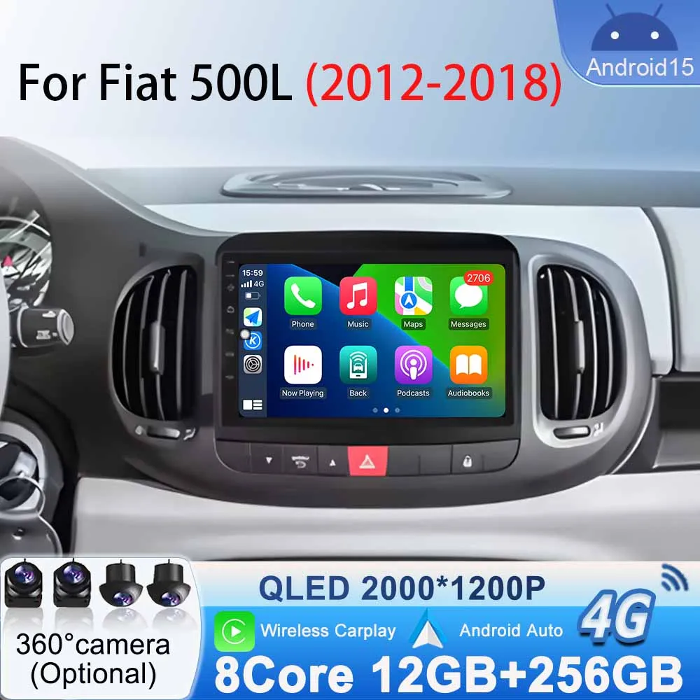 DSP Android 15 Head Unit for Fiat 500L 2012 - 2018 Car Radio Stereo WIFI Multimedia Viedo Player Stereo GPS Navigation Bluetooth
DSP Android 15 Head Unit for Fiat 500L 2012 - 2018 Car Radio Stereo WIFI Multimedia Viedo Player Stereo GPS Navigation Bluetooth