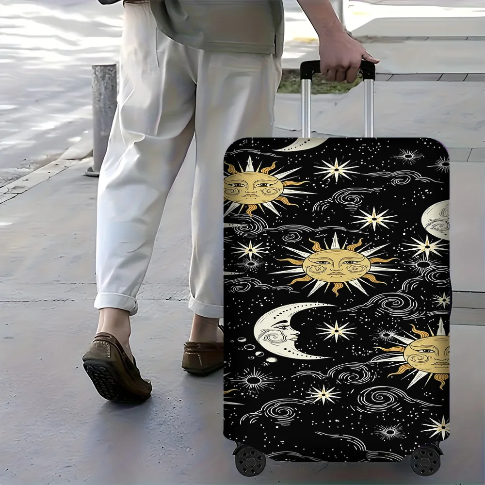 1PC Sky-Type luggage cover for luggage sizes 18-32 inches; dust and resilient travel accessory designed with sun, moon and st
1PC Sky-Type luggage cover for luggage sizes 18-32 inches; dust and resilient travel accessory designed with sun, moon and st