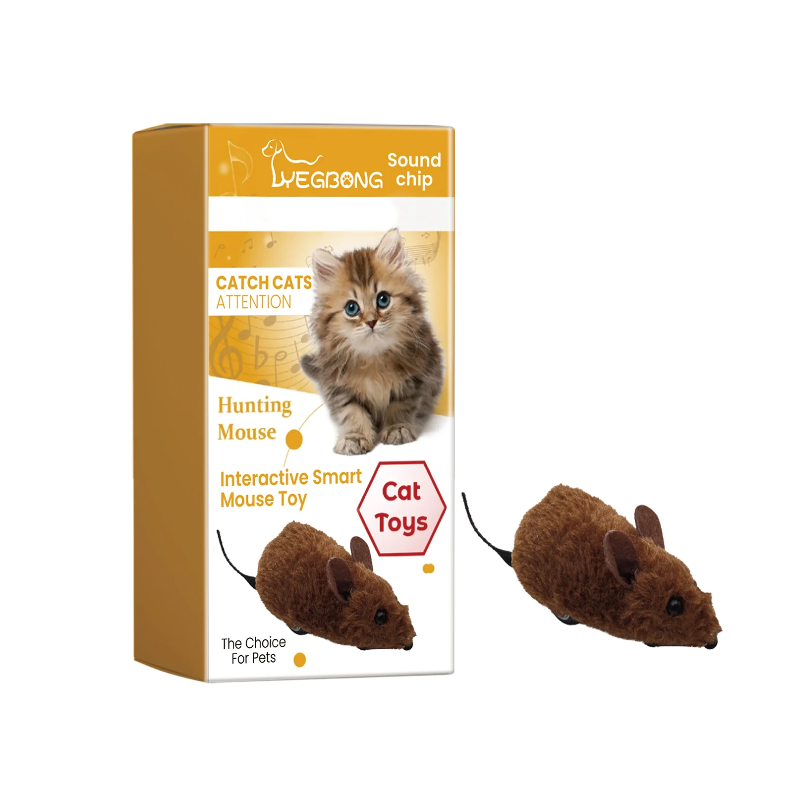 Yegbong Pet Interactive Teasing Cats And Dogs Simulation Mouse Soothing Sound Plush Toy
Yegbong Pet Interactive Teasing Cats And Dogs Simulation Mouse Soothing Sound Plush Toy