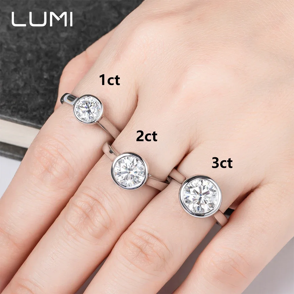 LUMI классическое 1-3 карата круглое серебряное кольцо с муассанитом S925 для гипоаллергенной вечеринки, юбилея, подарок на день рождения, обручальные украшения
LUMI классическое 1-3 карата круглое серебряное кольцо с муассанитом S925 для гипоаллергенной вечеринки, юбилея, подарок на день рождения, обручальные украшения