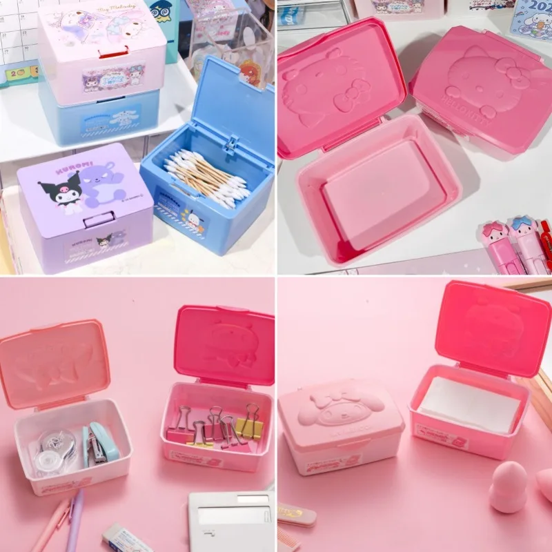 Sanrio Hello Kitty Cotton Swabs Storage Box Melody Jewelry Casket Cute Girl Storage Box Student Stationery Storage Case Gifts
Sanrio Hello Kitty Cotton Swabs Storage Box Melody Jewelry Casket Cute Girl Storage Box Student Stationery Storage Case Gifts