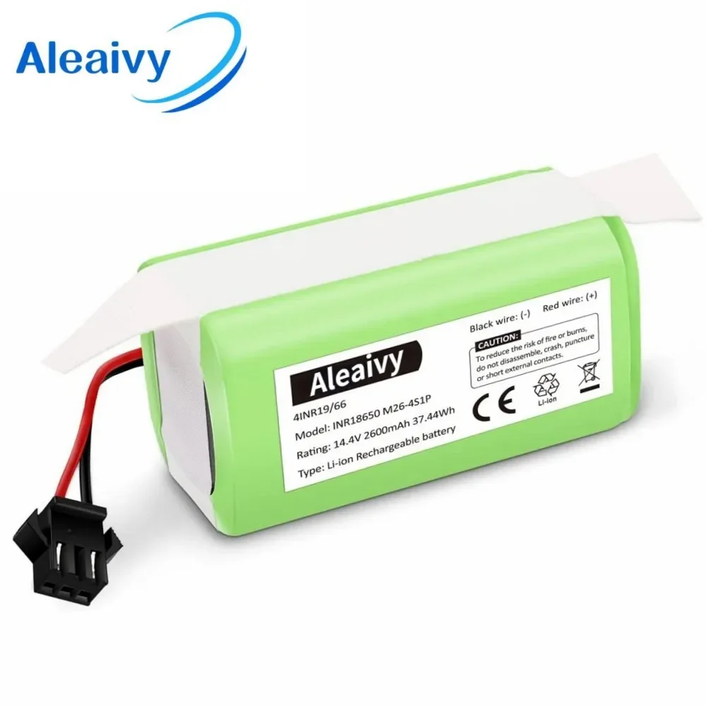 14.4V 2600mAh Li-ion Rechargeable Replacement Battery Compatible with Ecovacs Deebot N79S,N79,DN622,Eufy RoboVac 11,11S
14.4V 2600mAh Li-ion Rechargeable Replacement Battery Compatible with Ecovacs Deebot N79S,N79,DN622,Eufy RoboVac 11,11S