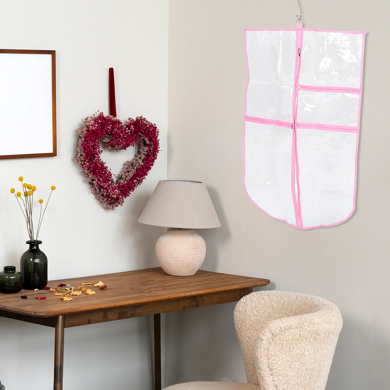 Clear PVC Clothing Cover with Pockets Multi-Compartment Hanging Storage Bag for Dance Uniforms Coats Dresses Travel Home
Clear PVC Clothing Cover with Pockets Multi-Compartment Hanging Storage Bag for Dance Uniforms Coats Dresses Travel Home