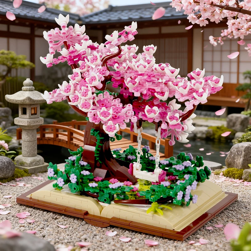 753PCS Cherry Blossom Flower Pink Tree Sakura Tree House Building Blocks Model Desktop Decoration Toys Gifts For Kids Girl Adult
753PCS Cherry Blossom Flower Pink Tree Sakura Tree House Building Blocks Model Desktop Decoration Toys Gifts For Kids Girl Adult