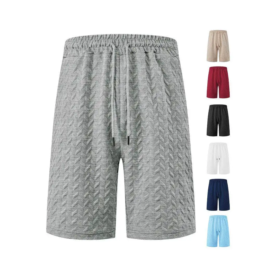 Loose Men's Summer Casual Shorts Beach Pants Pure Color Tied Rope Polyester Fiber Micro Stretch Khaki Color Brand Unisex
Loose Men's Summer Casual Shorts Beach Pants Pure Color Tied Rope Polyester Fiber Micro Stretch Khaki Color Brand Unisex