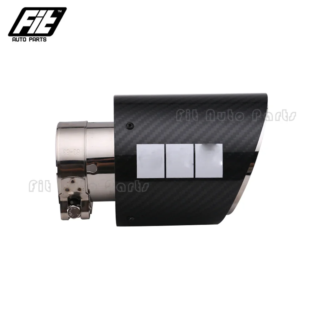 Carbon Fiber Car Muffler Tip 51mm 63mm Glossy Exhaust Pipe Universal Stainless slant outlet Mufflers Decoration
Carbon Fiber Car Muffler Tip 51mm 63mm Glossy Exhaust Pipe Universal Stainless slant outlet Mufflers Decoration