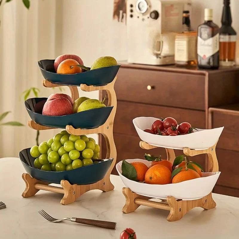 2/3 Tiers Stackable Design Fruit Tray Household Snack Candy Storage Basket Easy Clean Multi-functional Home Storage Shelf Rack
2/3 Tiers Stackable Design Fruit Tray Household Snack Candy Storage Basket Easy Clean Multi-functional Home Storage Shelf Rack