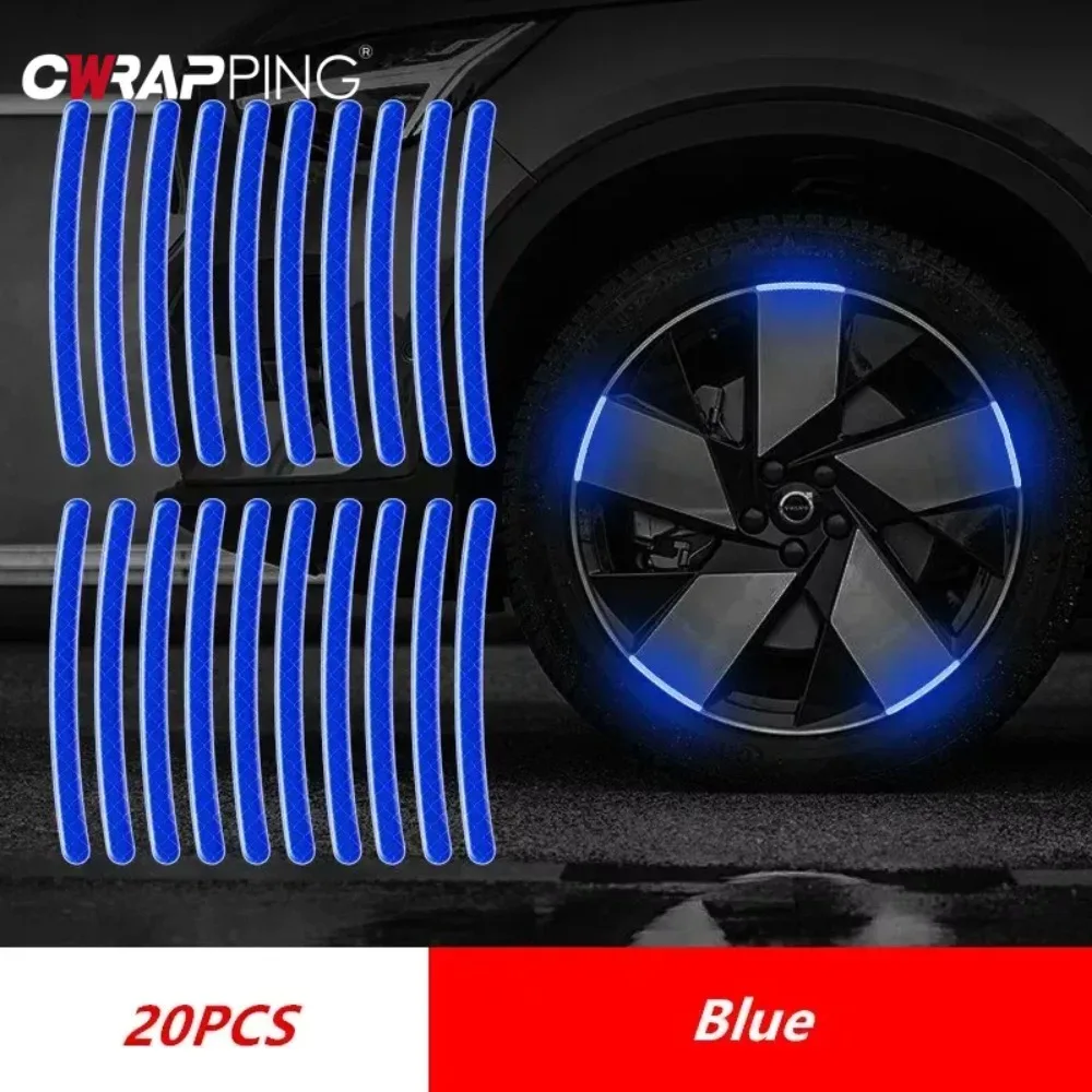 20PCS Car Wheel Hub Reflective Stripes Rear Reflective Warning Sticker Tape Auto Rear Warning Reflective Tape Car Accessories
20PCS Car Wheel Hub Reflective Stripes Rear Reflective Warning Sticker Tape Auto Rear Warning Reflective Tape Car Accessories