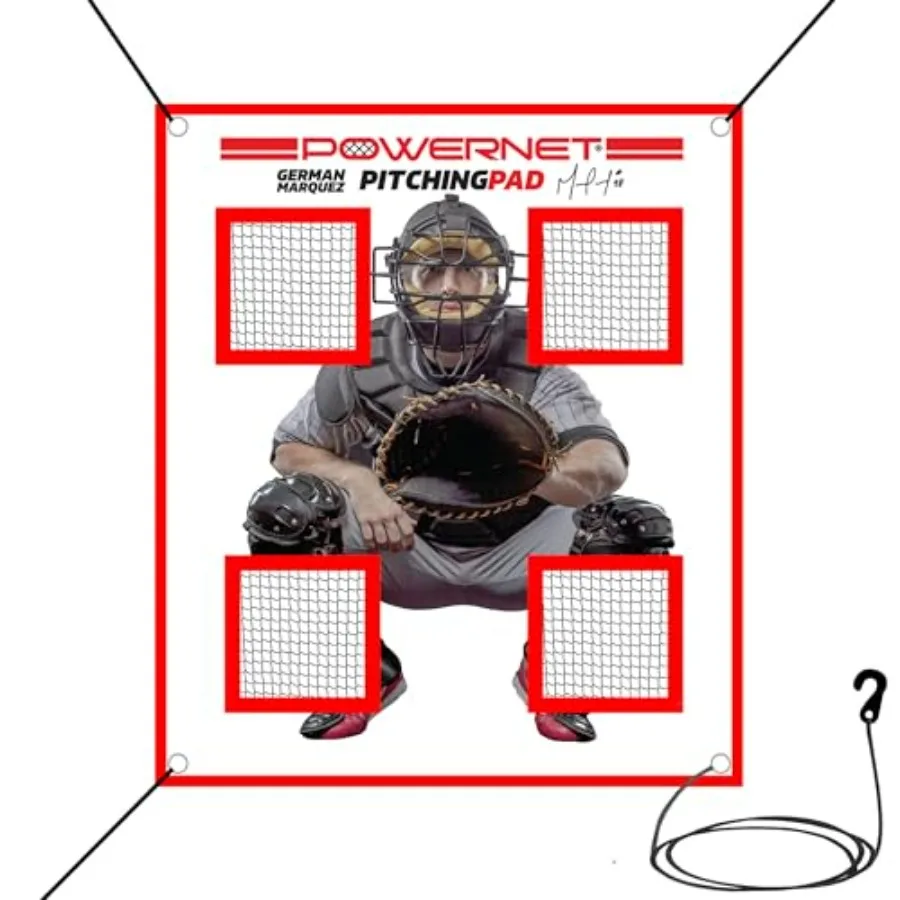 4 Pocket Softball Pitch Trainer with 7x7 FT Net Realistic Catcher for Cages Practice in Black and Gray
4 Pocket Softball Pitch Trainer with 7x7 FT Net Realistic Catcher for Cages Practice in Black and Gray