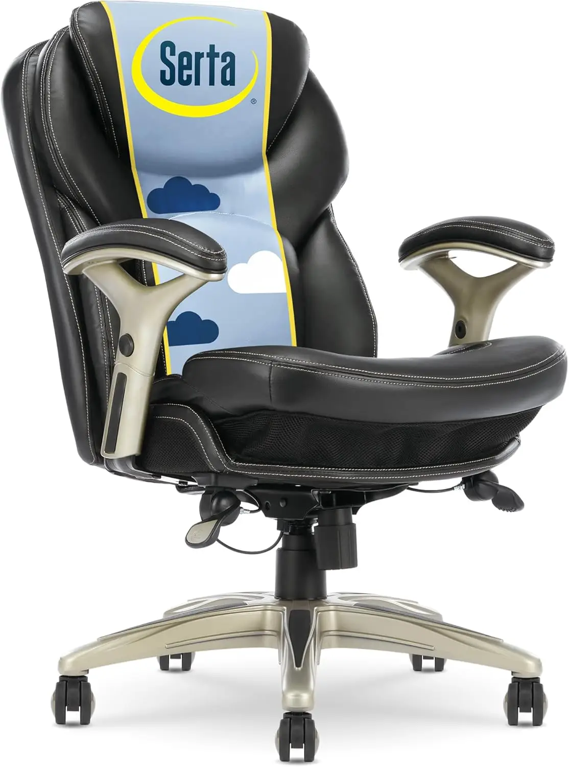 Ergonomic Executive Office Chair with Back in Motion Technology, Adjustable Mid Back Desk Chair with Lumbar Supp
Ergonomic Executive Office Chair with Back in Motion Technology, Adjustable Mid Back Desk Chair with Lumbar Supp
