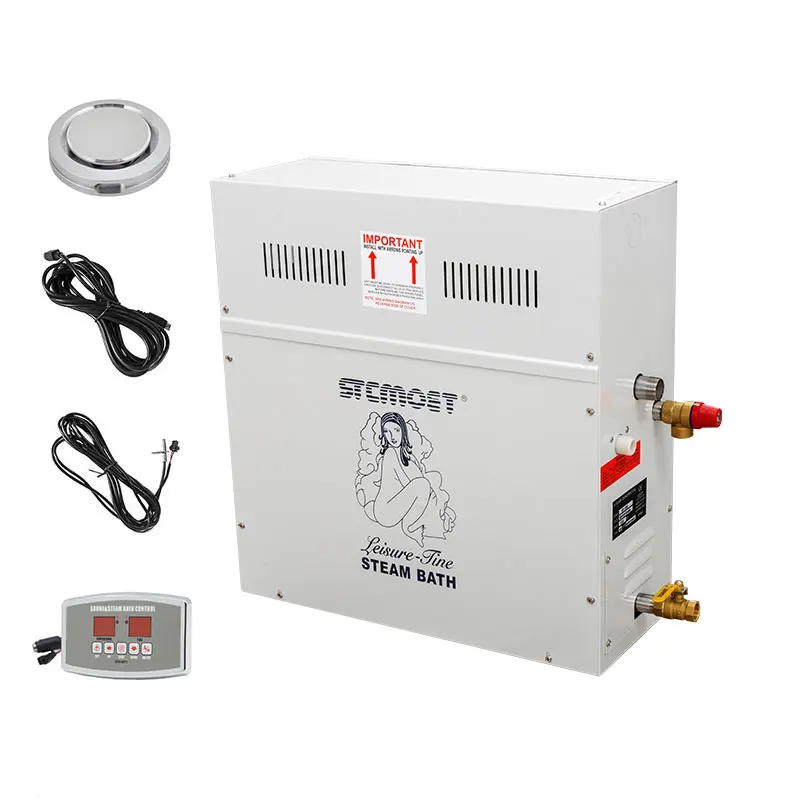 STCMOET 12kw Modern Design Shower Sauna Steam Generator Control Panel Included for 11-15 M3 Room Bath Steam
STCMOET 12kw Modern Design Shower Sauna Steam Generator Control Panel Included for 11-15 M3 Room Bath Steam