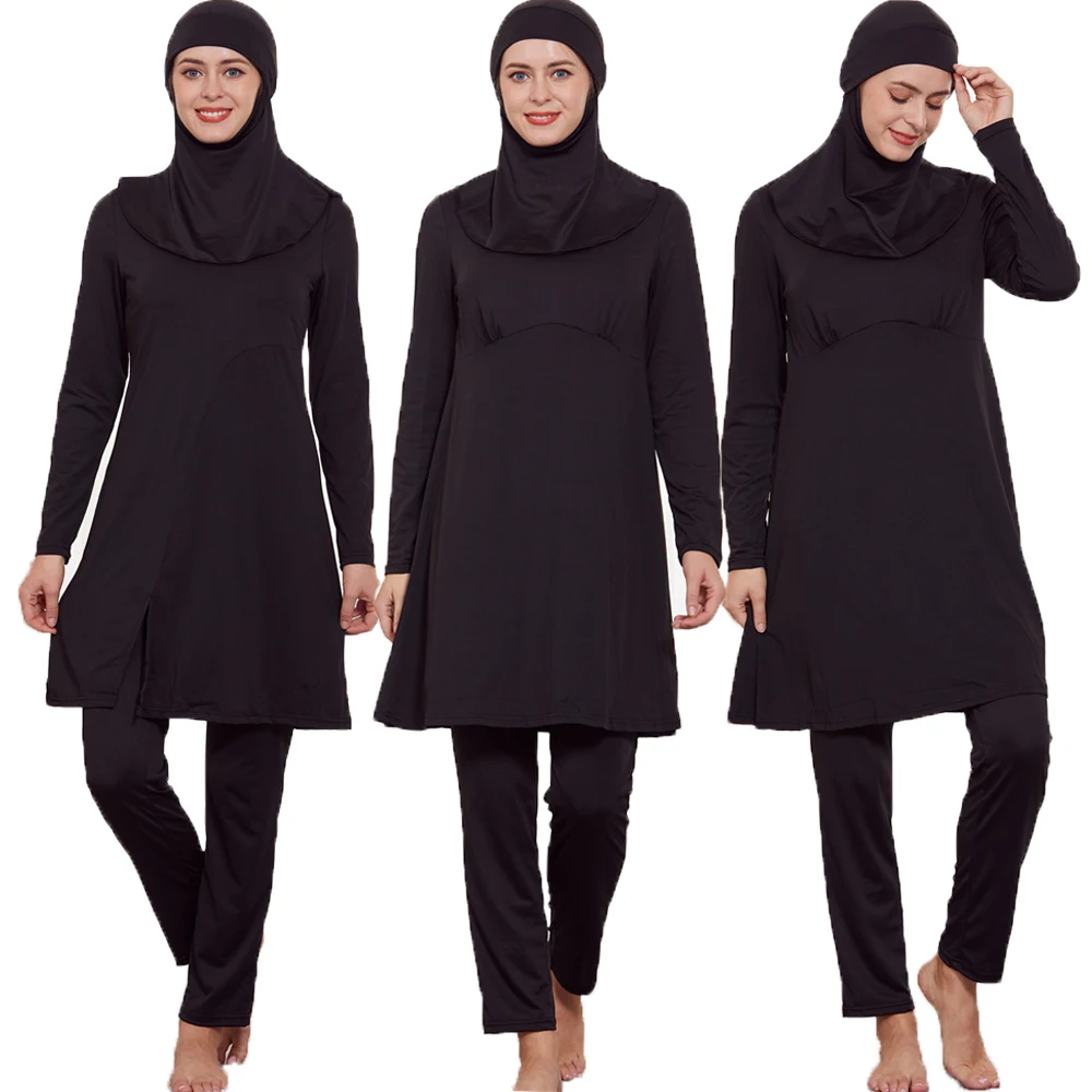 3 Pieces Burkini Women Muslim Hijab Long Sleeve Swimwear Modest Set Islamic Beachwear Full Cover Swimsuit Arab Costumes Swimming
3 Pieces Burkini Women Muslim Hijab Long Sleeve Swimwear Modest Set Islamic Beachwear Full Cover Swimsuit Arab Costumes Swimming