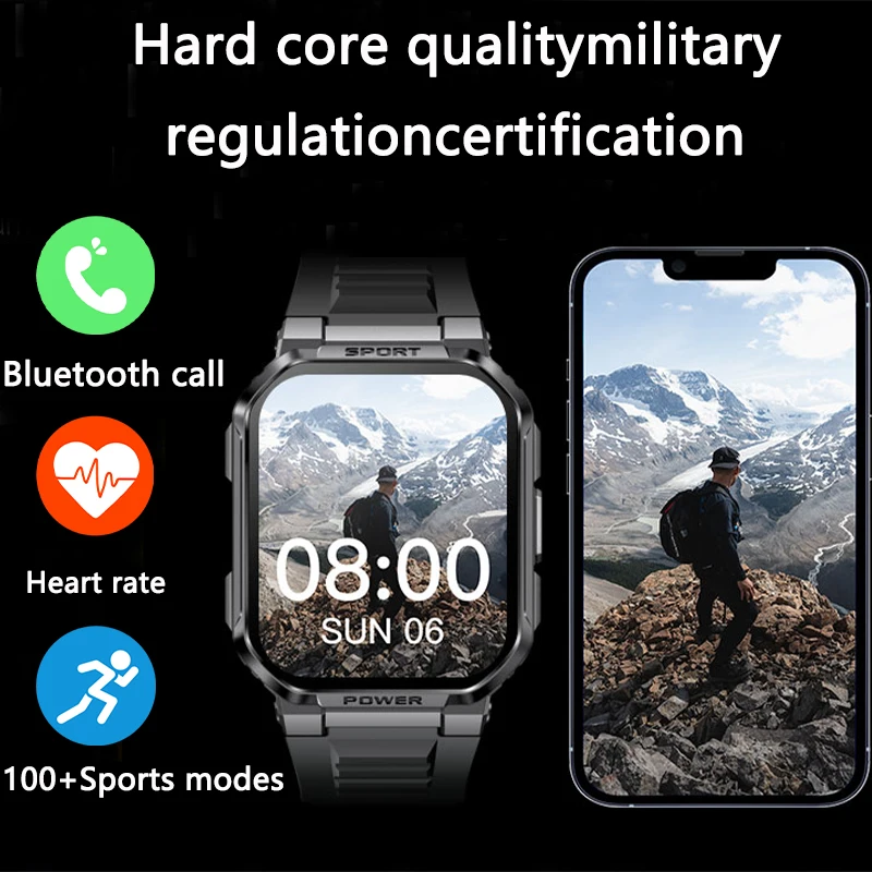 GEJIAN Спортивная умная стрелка военного класса 1,3-дюймовый HD-экран Мониторинг сердечного ритма Bluetooth-вызов IP68 GPS-трежектор Smartwatch
GEJIAN Спортивная умная стрелка военного класса 1,3-дюймовый HD-экран Мониторинг сердечного ритма Bluetooth-вызов IP68 GPS-трежектор Smartwatch