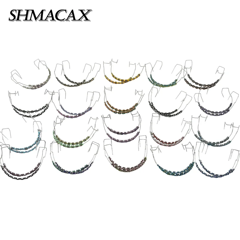1Pair Fake Braces Colorful Brackets For Teeth Temporary Metal Wires Metal Bracket Orthodontic Ligature Ties Dental
1Pair Fake Braces Colorful Brackets For Teeth Temporary Metal Wires Metal Bracket Orthodontic Ligature Ties Dental