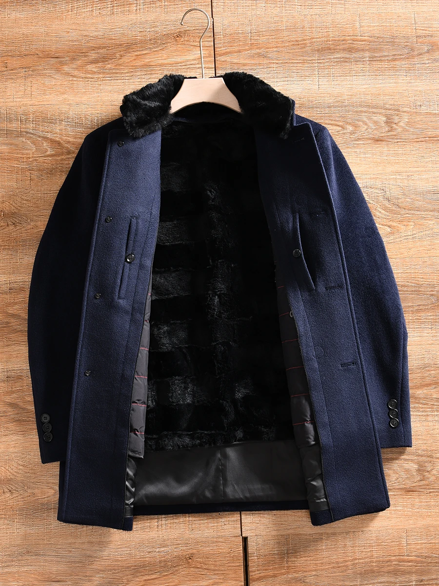 Men's Winter Fashion Casual Three-in-One Woolen Coat Fur Lined Standard Fit Youth Business Casual Mid-Length Single Button
Men's Winter Fashion Casual Three-in-One Woolen Coat Fur Lined Standard Fit Youth Business Casual Mid-Length Single Button