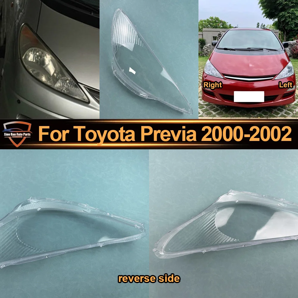 For Toyota 2000 2001-2002 Previa Headlamp Cover Headlight Transparent Lens Lamp Shell Plexiglass Replace Original Lampshade
For Toyota 2000 2001-2002 Previa Headlamp Cover Headlight Transparent Lens Lamp Shell Plexiglass Replace Original Lampshade