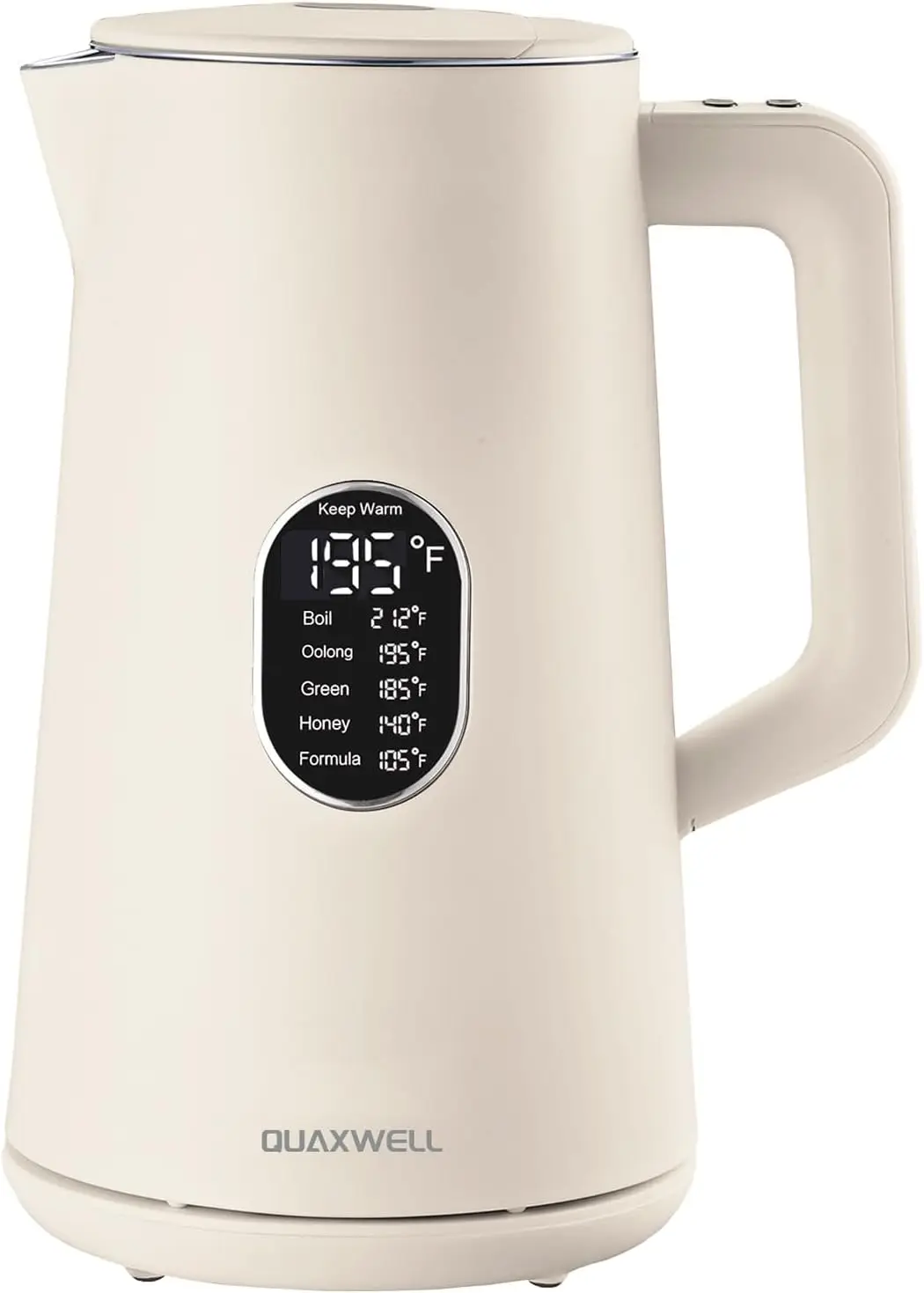 1.5L Electric Kettle Stainless Steel, Double Wall Cool Touch, Fast Boil, 5 Temperature Control, LED Display, Auto Shut-Off, Keep
1.5L Electric Kettle Stainless Steel, Double Wall Cool Touch, Fast Boil, 5 Temperature Control, LED Display, Auto Shut-Off, Keep