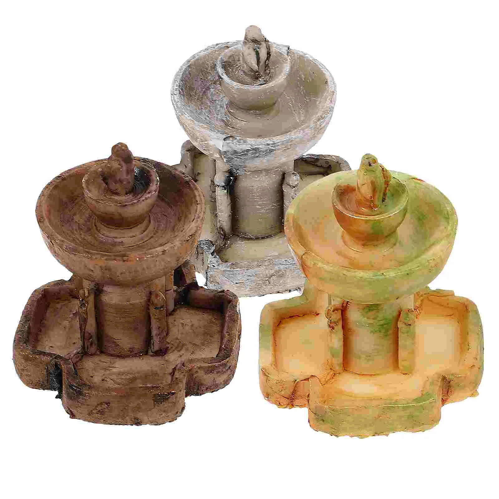 3 Pcs Cartoon Micro Landscape Fountain Mini Decor Simulation Decorate Resin Decoration Outdoor Prop
3 Pcs Cartoon Micro Landscape Fountain Mini Decor Simulation Decorate Resin Decoration Outdoor Prop