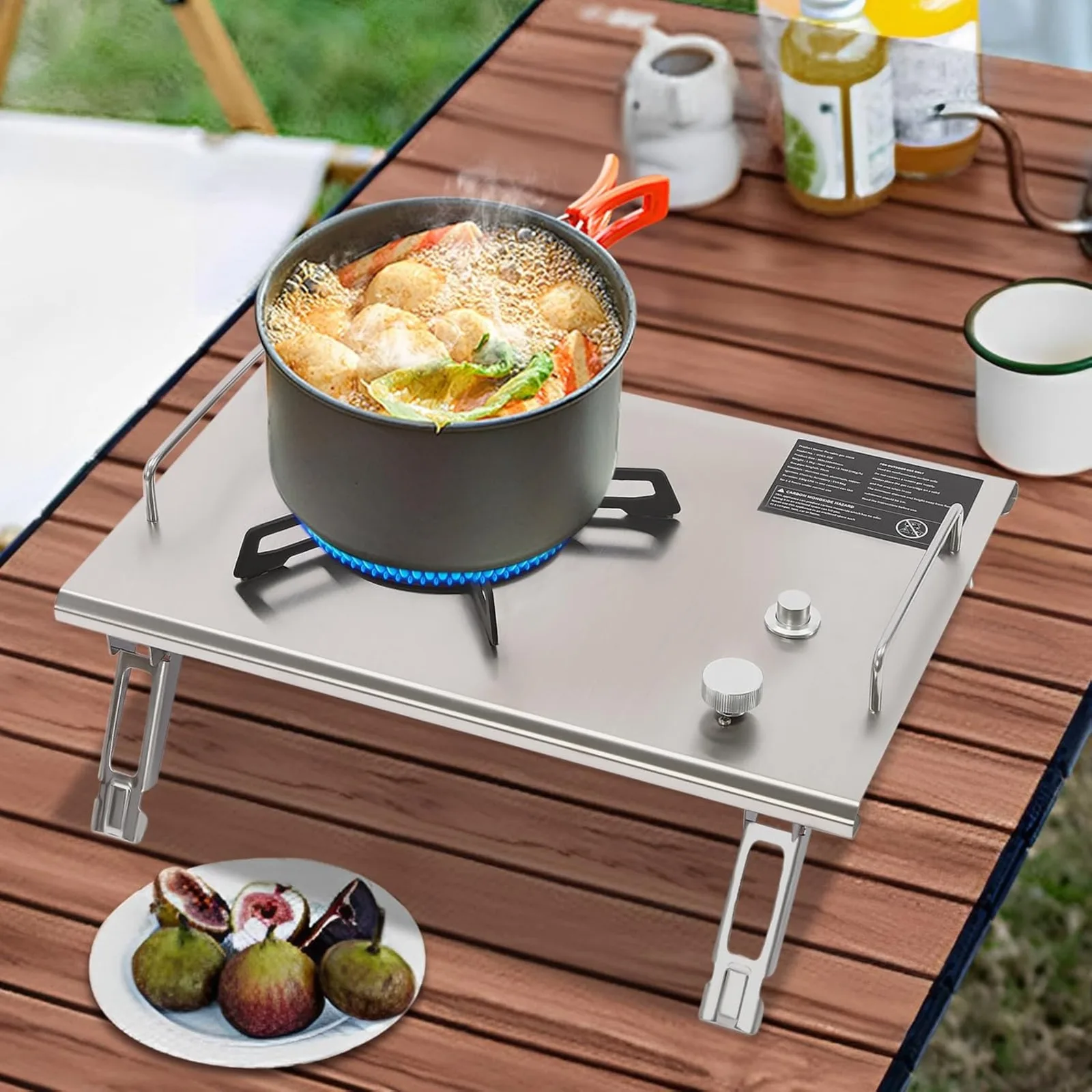 Outdoor Gas Stove 13648 BTU Portable Gas Stove Folding Camping Stove Electronic Ignition Camping Cooking Stove with Handles for Outdoor Cooking Hiking Camping
Outdoor Gas Stove 13648 BTU Portable Gas Stove Folding Camping Stove Electronic Ignition Camping Cooking Stove with Handles for Outdoor Cooking Hiking Camping