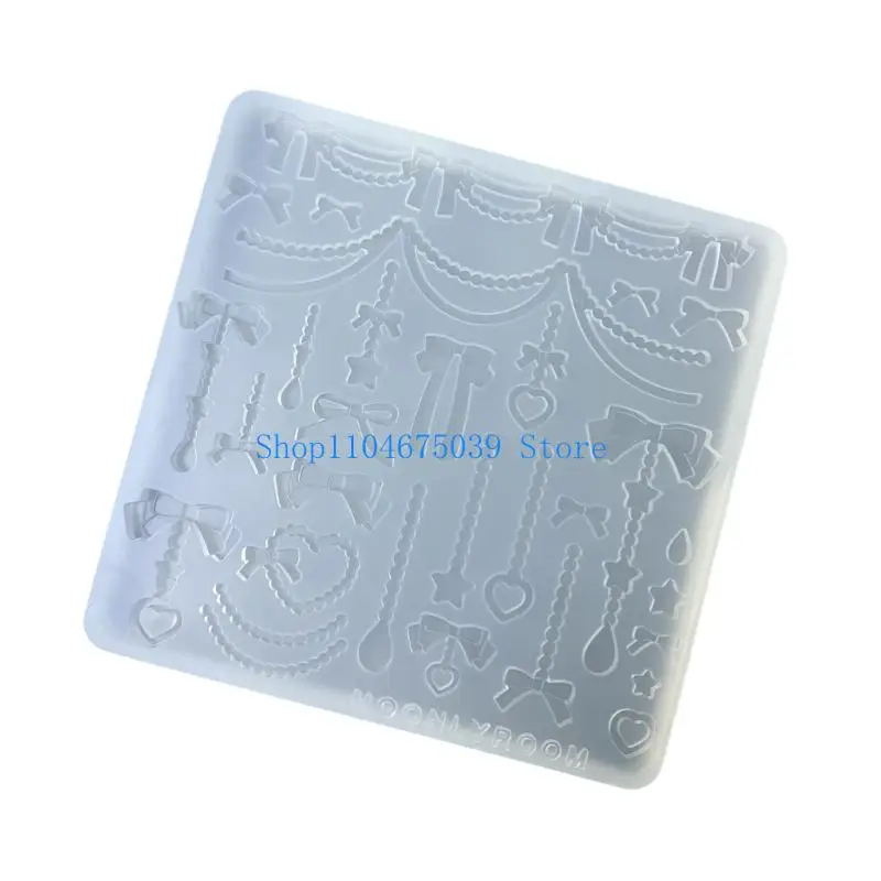 5asd Easy to Clean Silicone Bowknot and Bead Chain Charm Accessories Mould Jewelry Accessory Making Mould for Craftsmen
5asd Easy to Clean Silicone Bowknot and Bead Chain Charm Accessories Mould Jewelry Accessory Making Mould for Craftsmen