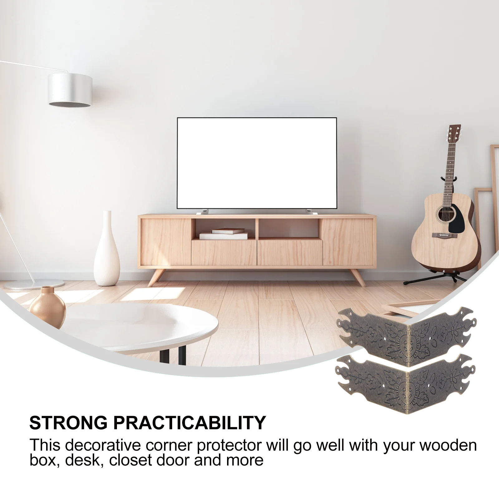 24Pcs Furniture Corner Protectors Chinese Style Retro Iron Box Corner Guards Decorative Safety Bumpers for Wooden Box Desk 
24Pcs Furniture Corner Protectors Chinese Style Retro Iron Box Corner Guards Decorative Safety Bumpers for Wooden Box Desk