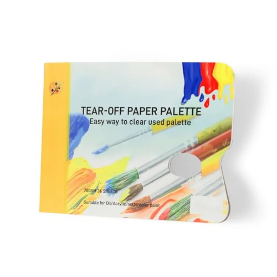 36 Sheets Tear Off Palette Paper Pad 9 x 12 Inch White Artist Painting Mixing Palette Paper for Oil Acrylic Watercolor with Thu
36 Sheets Tear Off Palette Paper Pad 9 x 12 Inch White Artist Painting Mixing Palette Paper for Oil Acrylic Watercolor with Thu
