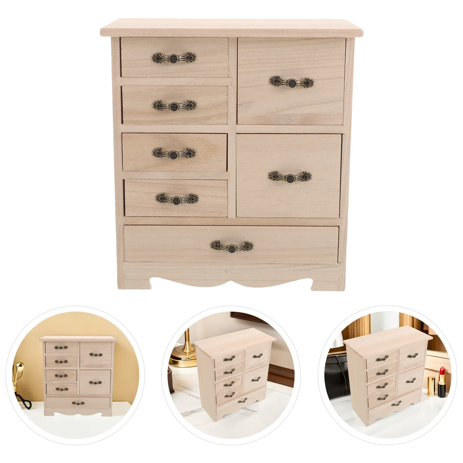 Wooden Jewelry Box Organizer Multi Drawer Storage Cabinet Compact Dresser Top Jewelry Case Storage Box for Rings Earrings
Wooden Jewelry Box Organizer Multi Drawer Storage Cabinet Compact Dresser Top Jewelry Case Storage Box for Rings Earrings
