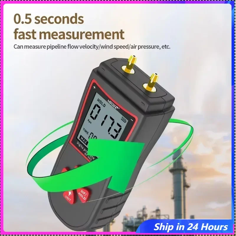 618 Hot Sale NOYAFA Noyafa Digital Manometer Air Pressure Gauge NF-565 Differential Pressure Gauge ±105 KPaAir Pressure Meter Di
618 Hot Sale NOYAFA Noyafa Digital Manometer Air Pressure Gauge NF-565 Differential Pressure Gauge ±105 KPaAir Pressure Meter Di