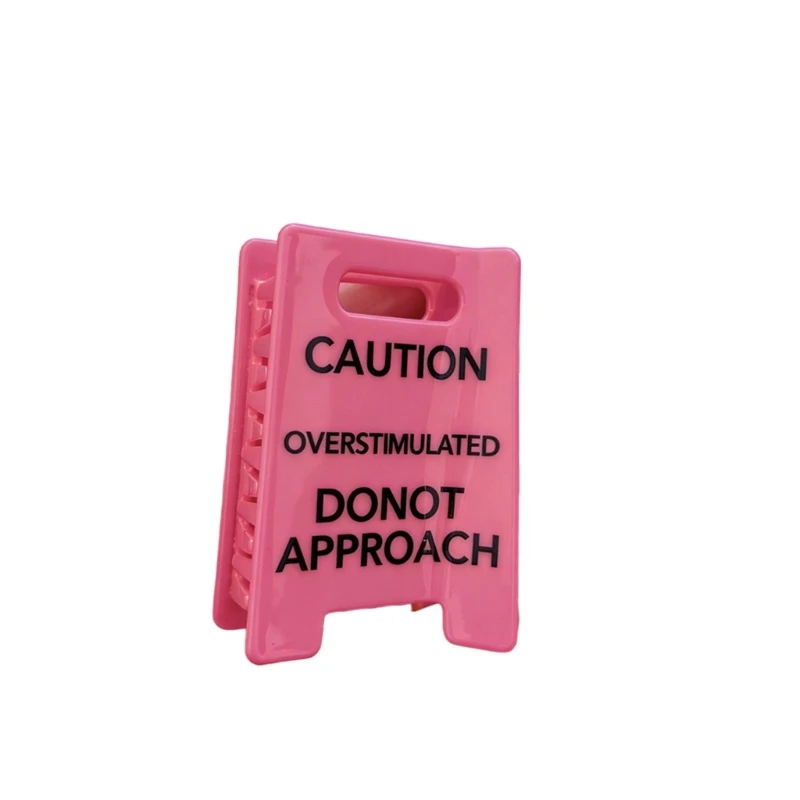 Unique Fashion Hair Clip Caution Overstimulated Warning Sign Design for Creative Daily Wear and Comfortable Use Y166
Unique Fashion Hair Clip Caution Overstimulated Warning Sign Design for Creative Daily Wear and Comfortable Use Y166