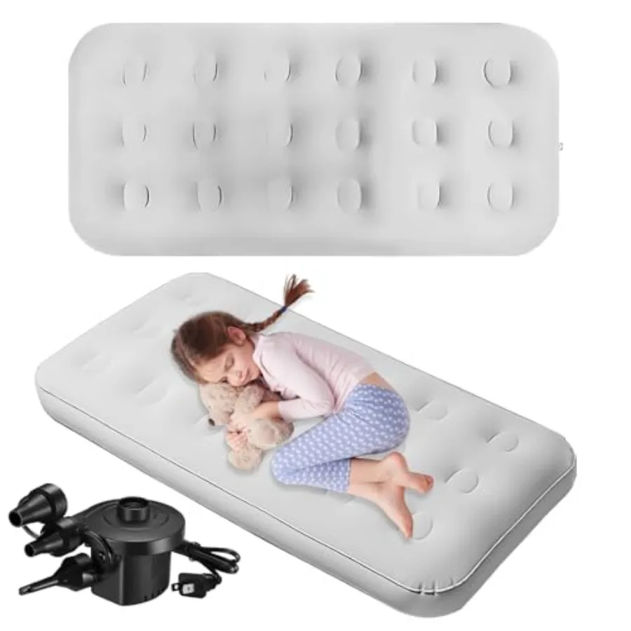 2 Pack Air Mattress Inflatable Toddler Beds Comfort Flocked Blow up Mattress, Foldable Portable Airbed for Sleepover Home Trave
2 Pack Air Mattress Inflatable Toddler Beds Comfort Flocked Blow up Mattress, Foldable Portable Airbed for Sleepover Home Trave