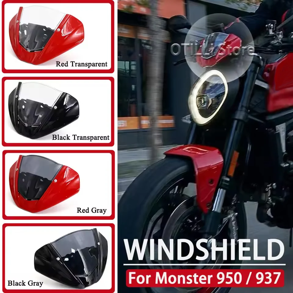 New Motorcycle Accessories Windscreen Screen Windshield Fairing For Ducati Monster 937 MONSTER 950 2021 2022 2023 2024
New Motorcycle Accessories Windscreen Screen Windshield Fairing For Ducati Monster 937 MONSTER 950 2021 2022 2023 2024