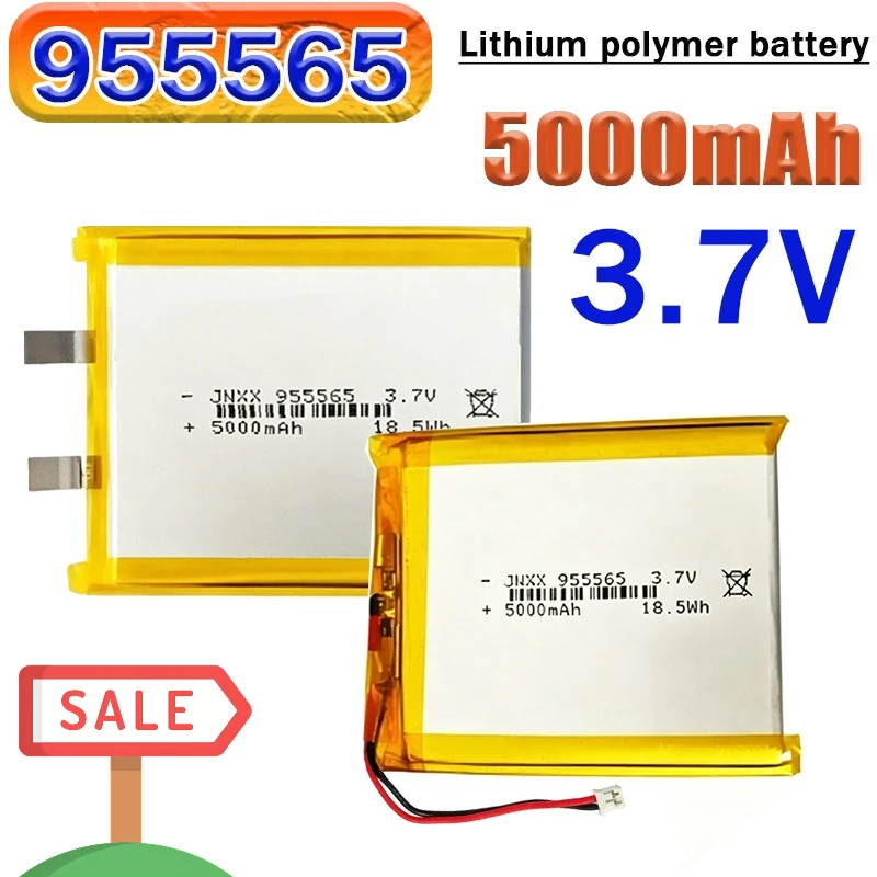 3.7V 5000mAh 955565 Lithium Polymer Battery Jst PH 2.0mm 2 Pin Plug Power Bank Smart Home Air Conditioner Set Charging
3.7V 5000mAh 955565 Lithium Polymer Battery Jst PH 2.0mm 2 Pin Plug Power Bank Smart Home Air Conditioner Set Charging