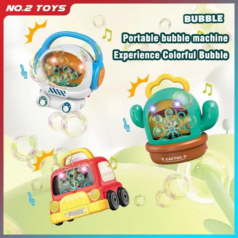 Fully Automatic Space Astronaut Bubble Machine Toy with Lighting Music Electric Cactus Blowing Soap Bubbles Toys for Children
Fully Automatic Space Astronaut Bubble Machine Toy with Lighting Music Electric Cactus Blowing Soap Bubbles Toys for Children